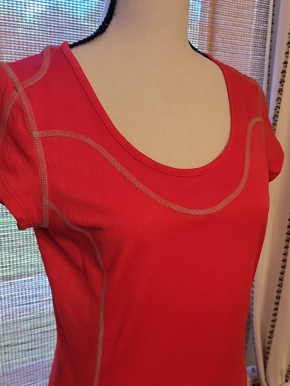 REI Coral Scoop Neck Short Sleeve Active Tee